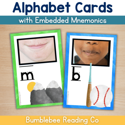 Alphabet Articulation Cards with Embedded Mnemonics