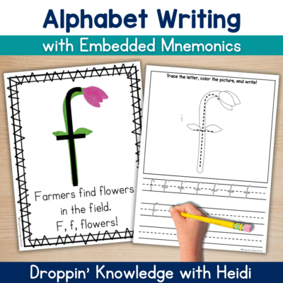 Alphabet Handwriting Pack with Embedded Mnemonics