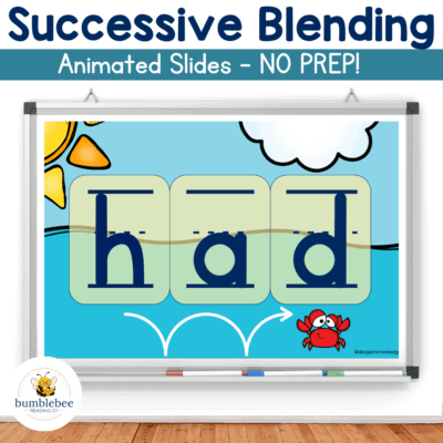 Successive Blending CVC Words - Animated Slides