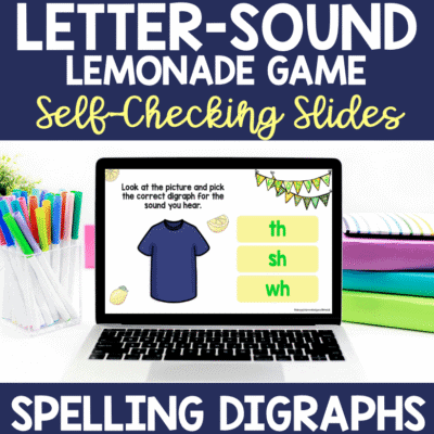 Letter Sound Skills - Practice Spelling Digraphs - Self-Checking Google Slides