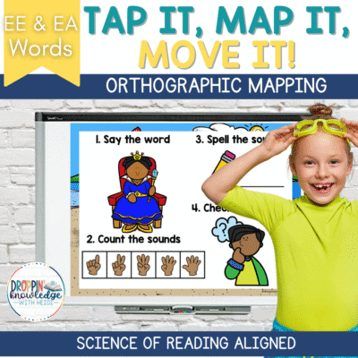 Tap It, Map It, Move It - Word Mapping EE & EA Vowel Teams with Movement!