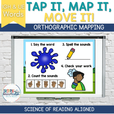 Tap It, Map It, Move It - Word Mapping IGH & UE Vowel Teams with Movement!