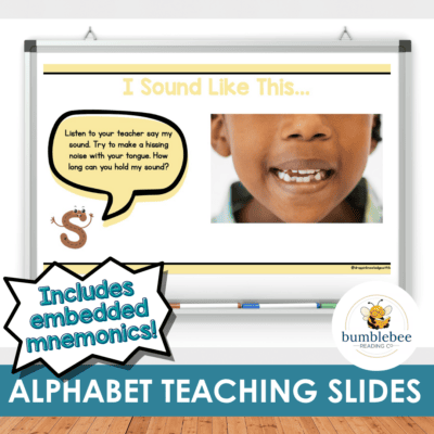 Alphabet Teaching Slides - Includes Embedded Mnemonics