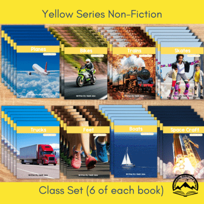 Decodable Adventure Series - Yellow Non-Fiction Class Set - CVCE & Vowel Teams