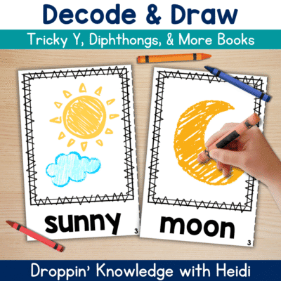 Decode & Draw Words - Unit 5 - Tricky Y, Diphthongs, Schwa, Complex Vowel Teams