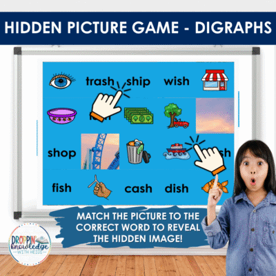 Hidden Picture - DIGRAPH Decoding Game!