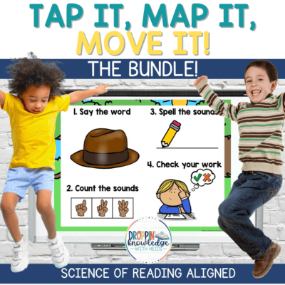 Word Mapping -CVC BUNDLE -Orthographic Mapping with Movement -Science of Reading