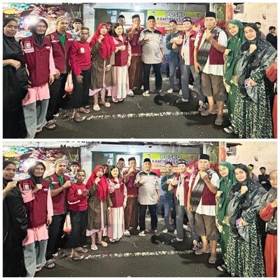 Hujan Tak Surutkan Semangat, RT/RW 02 dan Lurah Rappokalling Tetap Patroli Demi Keamanan Warga