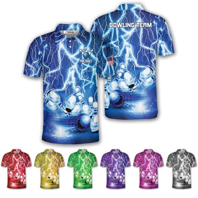 Bowling Party Bowling Shirts For Men - Custom Polo