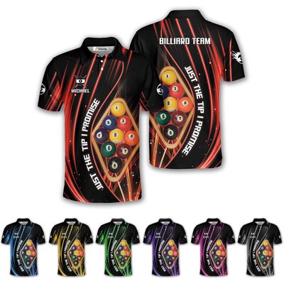 Just The Tip I Promise 9 Ball Billiard Shirts For Men