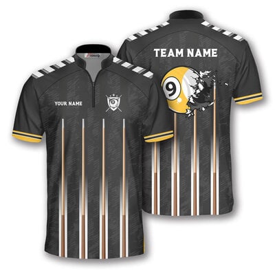 Exploding 9 Ball Billiard Jersey for Men - Custom Design