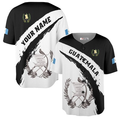Guatemala Coat of Arms Custom Baseball Jersey
