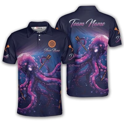 Neon Giant Kraken Custom Darts Shirt for Men