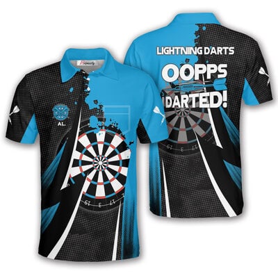 Oopps I Darted Custom Darts Polo Shirt with Pocket