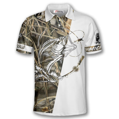 Bass Fishing Tattoo Custom Fishing Shirts for Men