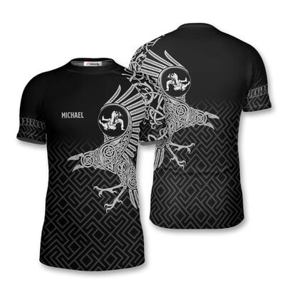 Viking Raven Custom Jiu Jitsu Rash Guard