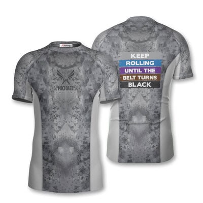 Custom Jiu Jitsu Rash Guard: The Belt Turns Black