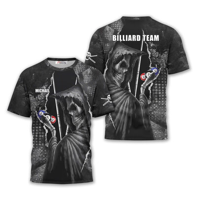 Death Stroke 8 Ball Custom Billiard T-Shirt