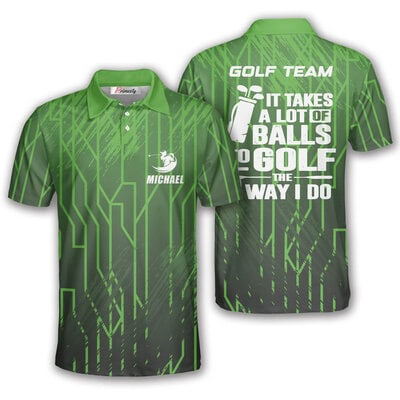 Funny Custom Golf Polo Shirts for Men - Personalized Design