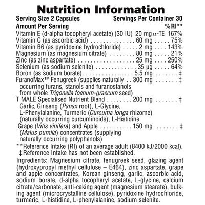 TMale Testosterone Support, Nature's Plus, 60's Nutrition Shift