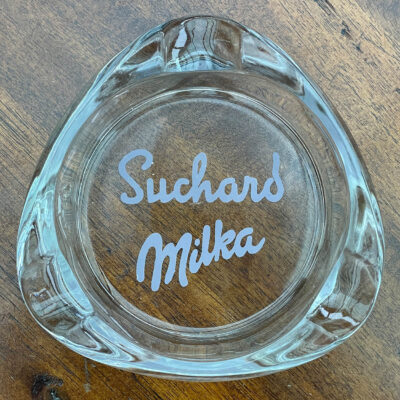 Seltener Suchard Milka Glasascher um 1950 in Top-Zustand!