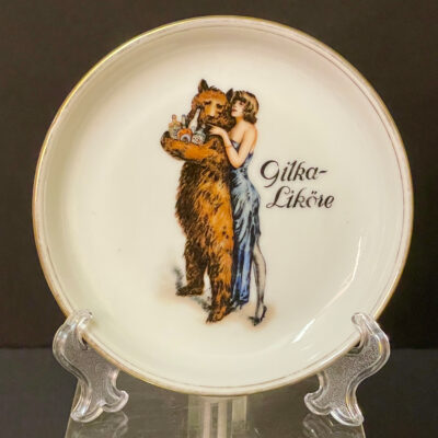 Gilka Liköre - Seltener Porzellan-Ascher C.T. Altwasser Germany, 1930