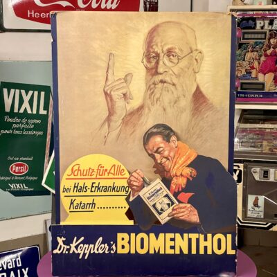 Dr. Keppler's Biomenthol: Riesiger, dreidimensionaler Aufsteller um 1950