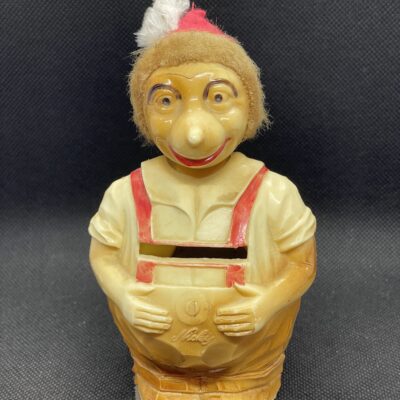 Nicky: Spardose mit Wackelkopf, Deutschland um 1950 (Igel, Mecki)
