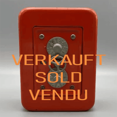 Tresor mit Nummernschloss als Spardose, Italien um 1950/60 - Komplett funktionsfähig