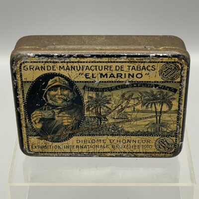 Sehr seltene Tabak-Blechdose - El Marino (Charleroi, Belgien), um 1910.