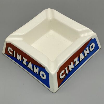 CINZANO - Reklame-Aschenbecher aus Belgien (Boch Frères), 1940er Jahre