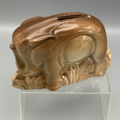 Elefant, Art-Deco-Figur von Charles Lemanceau (1905-1980) aus Keramik von Saint-Clément (Frankreich, um 1925)