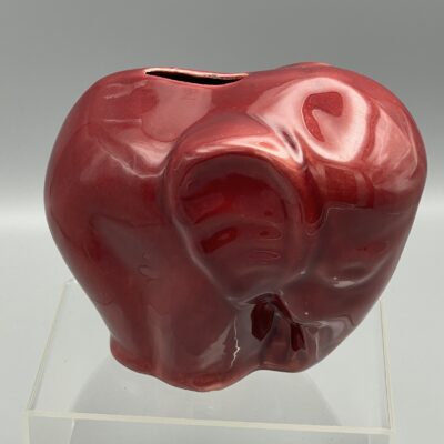 Art-Deco Elefantenfigur, Spardose aus Keramik, Longchamp (Frankreich), 1930er Jahre