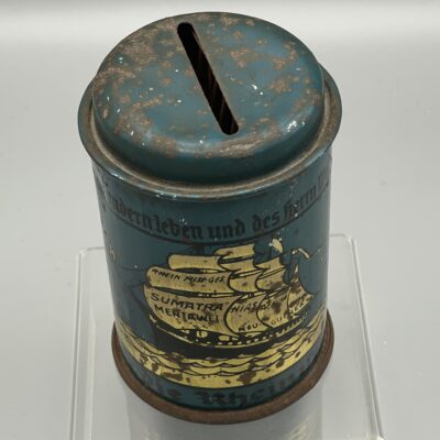 Rheinische Mission - Sehr seltene Opferdose aus dem Jahr 1935 - Blechdose, Spendendose