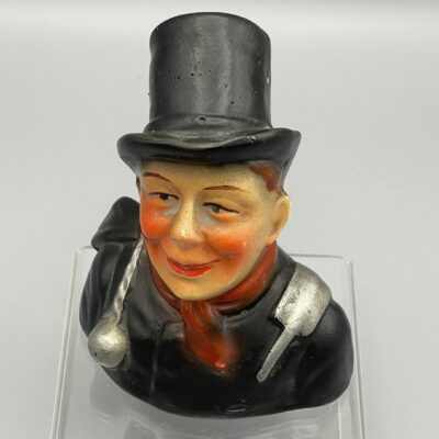 Schornsteinfeger mit Zylinder - Antike Spardose um 1900/1910, wohl B. Bloch (Eichwald)