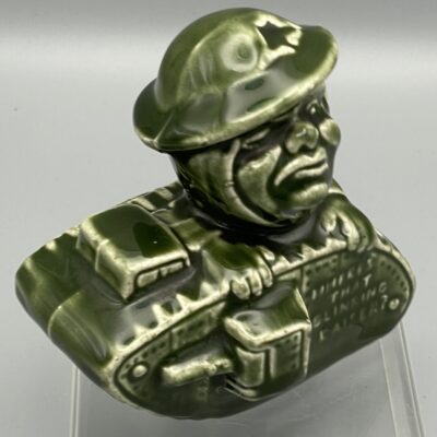 Seltene, antike Panzer-Spardose aus dem Ersten Weltkrieg: "Old Bill" | "Where is that Blinking Kaiser?"