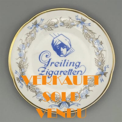 Seltener GREILING Ascher aus der Manufaktur Carl Tielsch in Altwasser, Schlesien (1927)