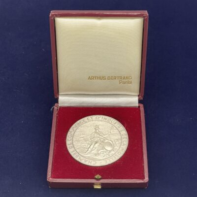 Medaille "Maison de Commerce gallo-romaine" (Metz, Frankreich). Versilberte Bronze. Arthus Bertrand.