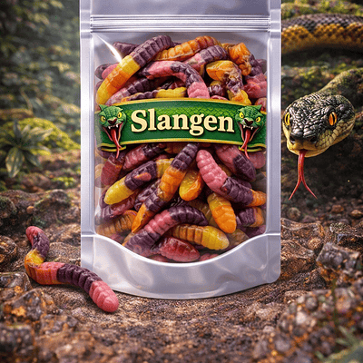 Dulce Plus Wilde Ratelslangen: kleurrijke gummy snoepjes in de vorm van slangen met een donkerder kleurenpalet, een super zachte textuur en een heerlijk zoete fruitsmaak