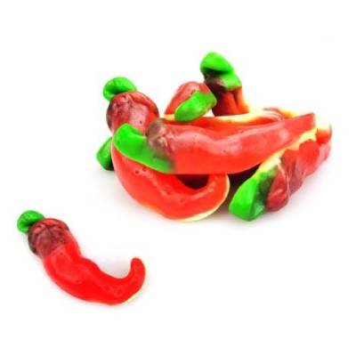 Rode hete chili peppers