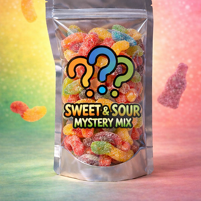 Mystery sweet & sour snoepmix, zoetzure snoepjes, zoet met zure snoepmix
