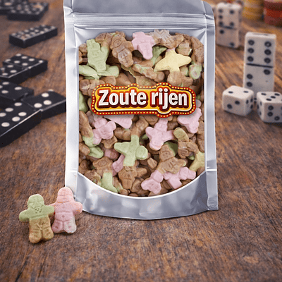 Zouten Rijen snoep van Haribo, dropjes zoute rijen