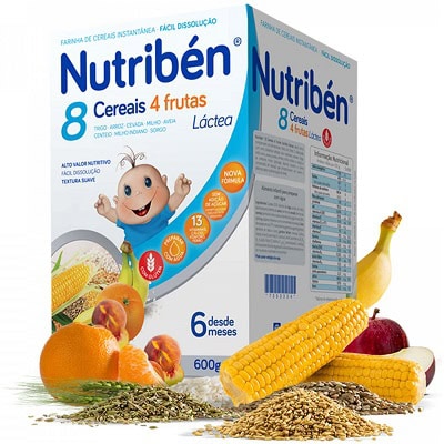 7353334 Nutriben 8-Cereais-4-Frutas Lac 600g