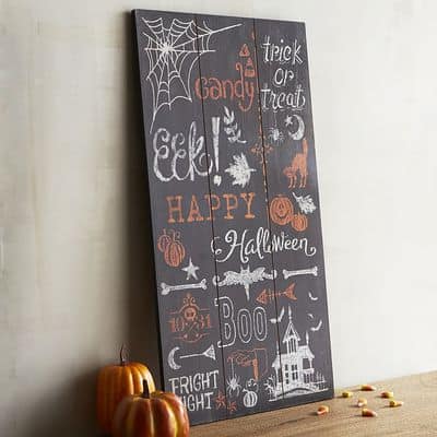 Happy Halloween Chalkboard Art