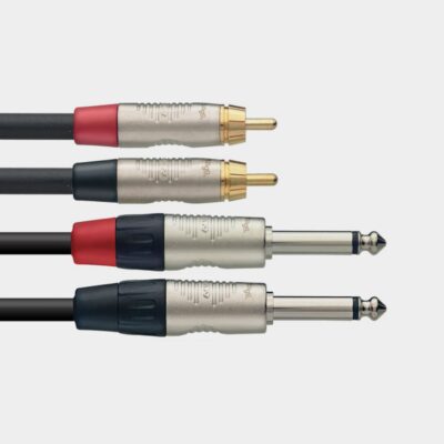 Stagg N-Series RCA to 1/4" Plug Twin Cable