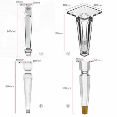 Clear Acrylic Chair legs
