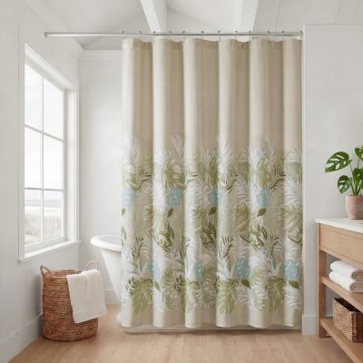 Harbor House Blue Kiawah Island Shower Curtain in Taupe, 72x72" HH70-1988