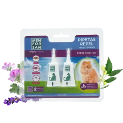 Men For San Pipetas Anti-insectos para Gatos 2 unidades