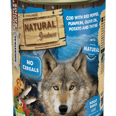 Natural Greatness Bacalao con pimiento rojo y calabaza