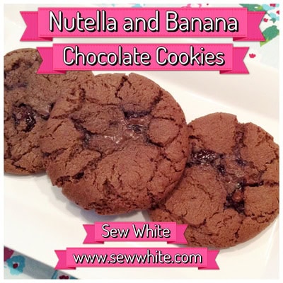 Sew White nutella banana chocolate cookies 1